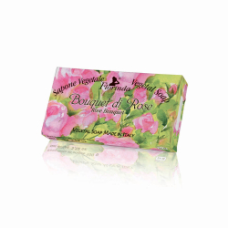 Mydło naturalne roślinne, o zapachu bukieru róż, 100gr