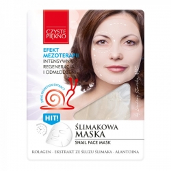 Ślimakowa maska na twarz
