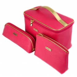 Zestaw 3 x Kosmetyczka Noble Pink ZP01