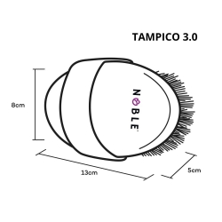 Ostra duża szczotka do masażu ciała Tampico